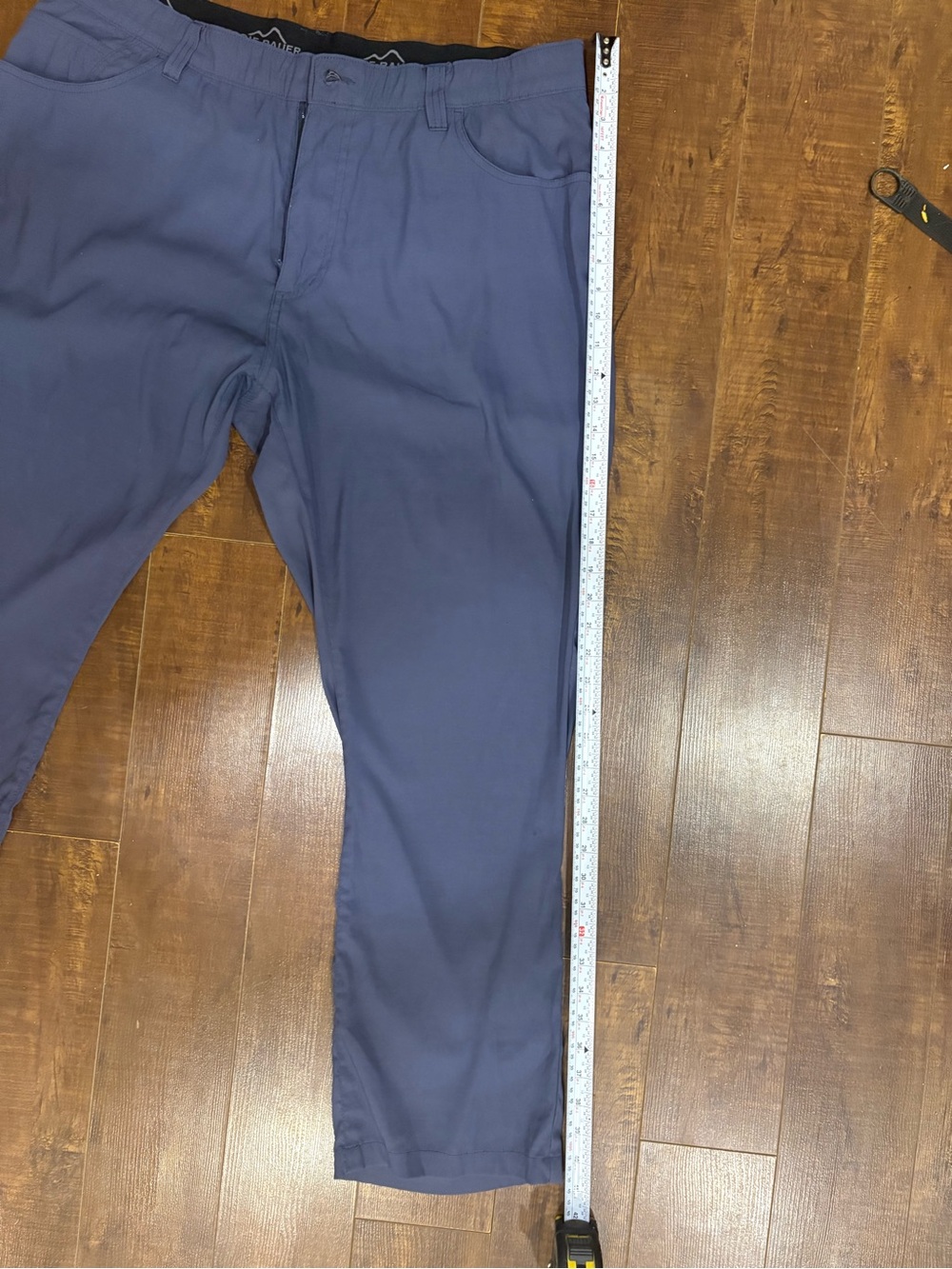 Eddie Bauer Men's Blue Technical Stretch Hiking & Travel Pants | Slate Blue - Picture 8 of 10